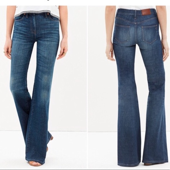 Madewell Denim - Madewell Flea Market Flare Dark Wash Jeans Size 28